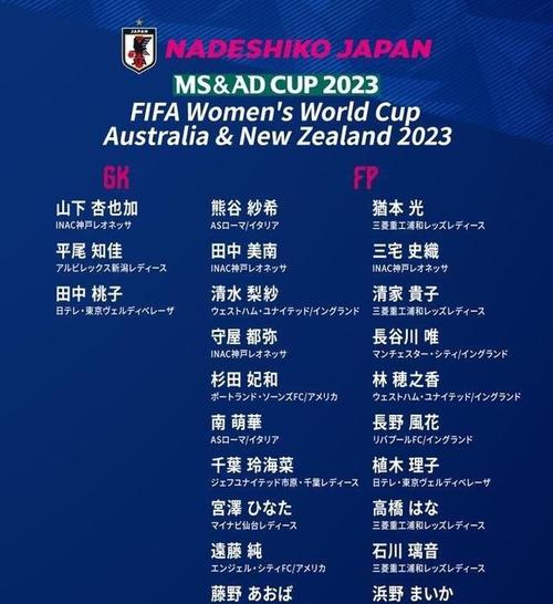 日本世界杯名单公布